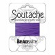 Beadsmith polyester soutache cord 3mm - Dark lilac
